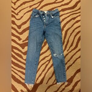 We the Free -Free People -button fly high waisted jeans - no stretch